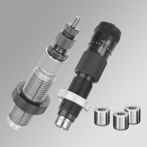 Reloading dies with bushings for precision shooting.