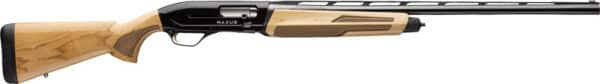 Semi-automatic hunting shotgun with wooden stock