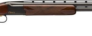 Wood and steel shotgun side view