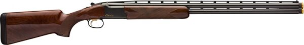 Wood and steel shotgun side view