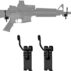 Gun rack hooks for wall storage