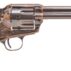 Classic revolver with a wooden grip