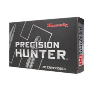 Hornady Precision Hunter ammunition box with 20 cartridges