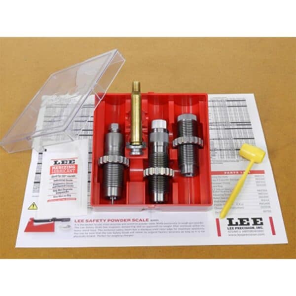 Lee Precision reloading die set with instructions.