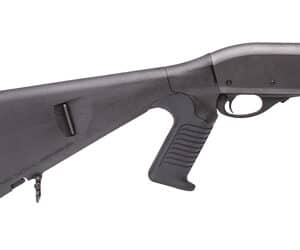 Black pistol grip shotgun stock