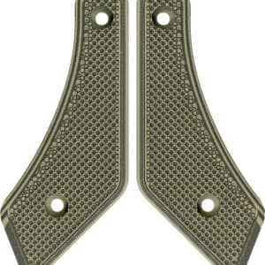 Textured gun grips with honeycomb pattern