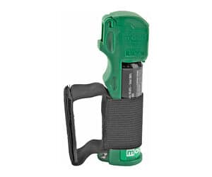 Green personal safety pepper spray with hand strap