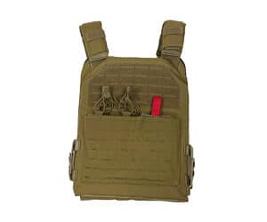 Tactical vest with MOLLE system and pouches