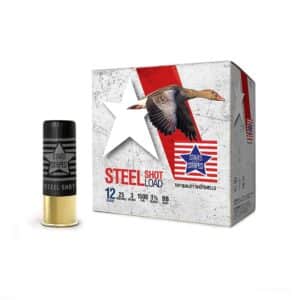 Stars Stripes steel shot shell and box image