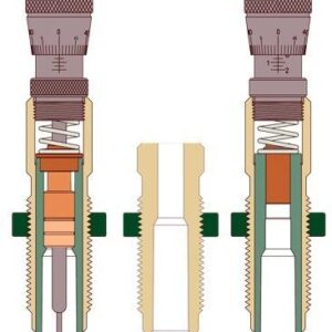 Diagram of two micrometer screw gauge mechanisms.