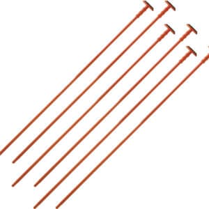 Orange extension pole booms for speakers