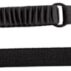 Black adjustable rifle sling with clips