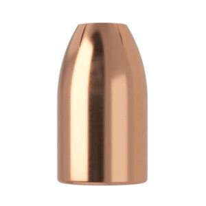 Copper bullet with shiny surface