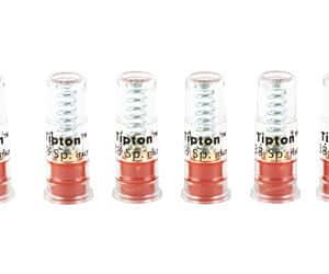 Six Tipton snap caps in a row