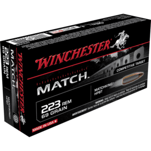 Winchester Match ammunition box, .223 Rem 69 grain.