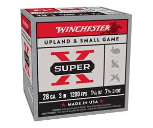 Winchester 28 GA ammunition box for small game.