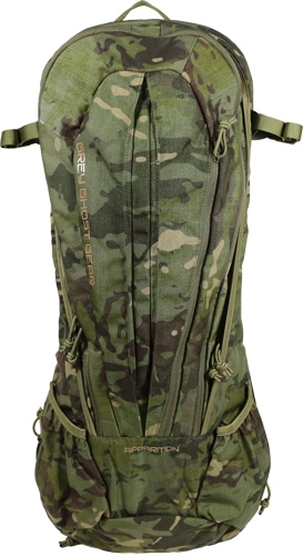zgtg587440.jpg Camouflage backpack with multiple pockets and zippers.