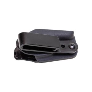 Black metal belt clip accessory