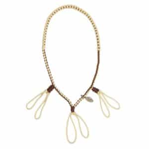 Decorative braided horse tack necklace