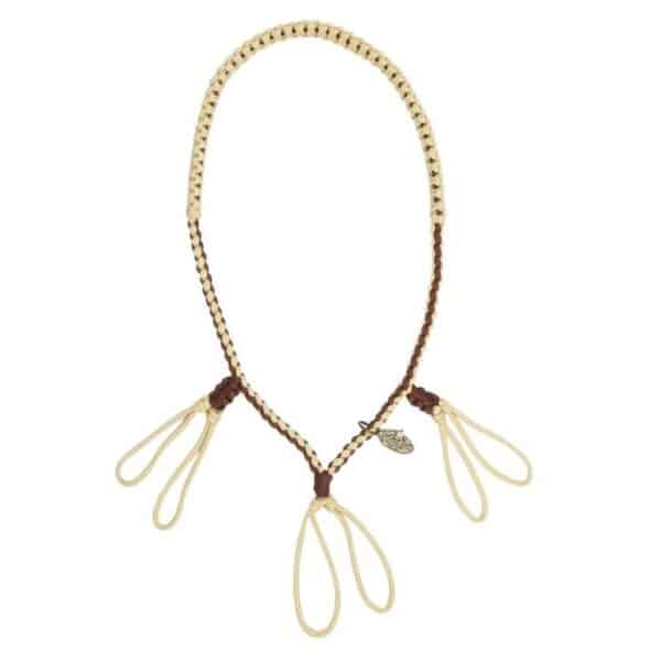 Decorative braided horse tack necklace