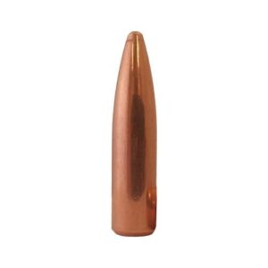 Copper bullet isolated on white background