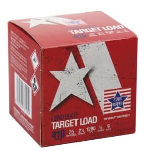 Box of Stars & Stripes target load shotshells.