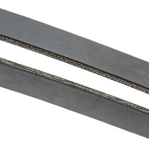 Black metal brackets with screws