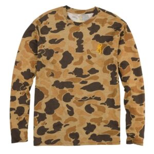 Camouflage long-sleeve shirt with Browning logo