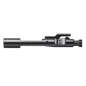 AR-15 bolt carrier group on white background.