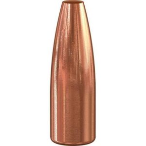 Copper bullet on white background