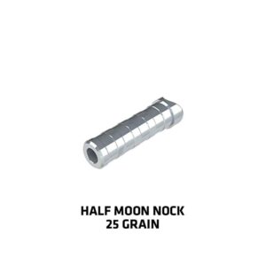 Half moon nock, 25 grain, archery accessory.