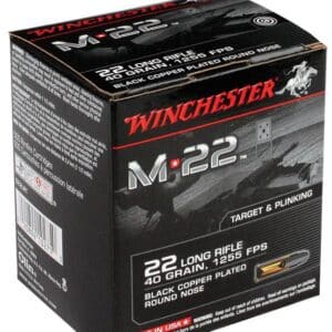 Winchester .22LR ammunition box, 40 grain, 1255 FPS