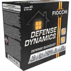 Fiocchi Defense Buckshot ammunition packaging