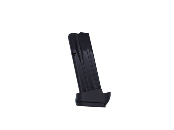 Black magazine with extended baseplate