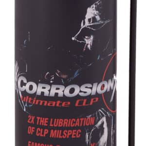 CorrosionX Ultimate CLP spray can for rust prevention.