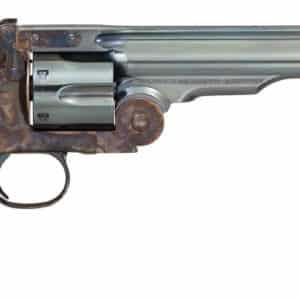 Antique Smith & Wesson revolver side view.