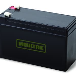 Moultrie black rechargeable battery for outdoor equipment