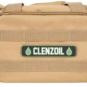 Clenzoil tan tactical gear bag.