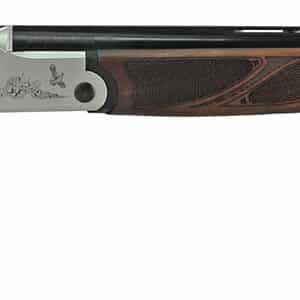 Double-barrel shotgun with wooden stock