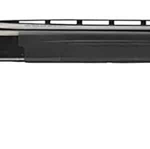 Black hunting rifle with long barrel