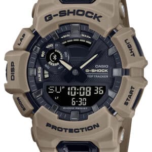 Casio G-Shock beige step tracker digital watch