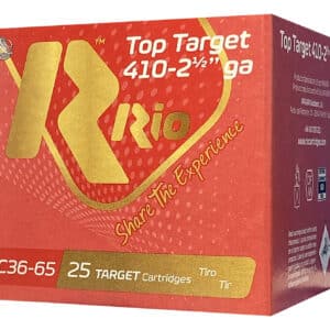 Red box of Rio target cartridges.