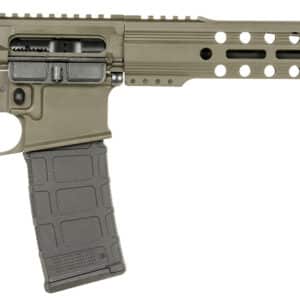 AR-15 style rifle on white background