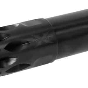 Black choke tube with engraved design