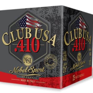 Club USA .410 shotgun shells, 25 box