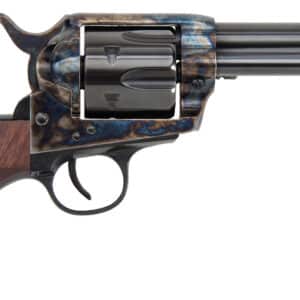 Classic revolver with wooden grip