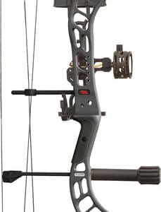 Black compound bow side view