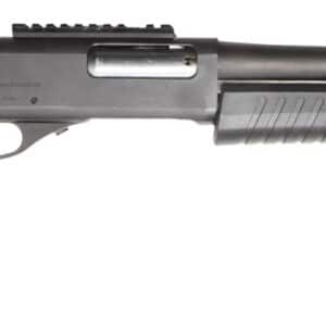 Black shotgun isolated on white background.