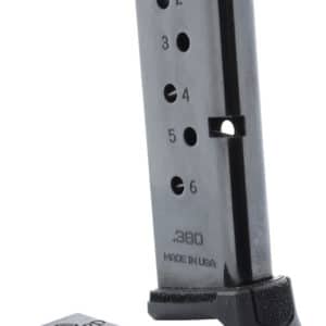 Gun magazine with detachable baseplate .380 caliber