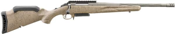 Bolt-action rifle with textured stock